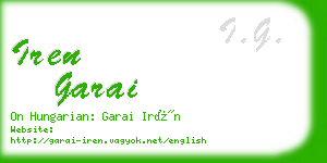 iren garai business card